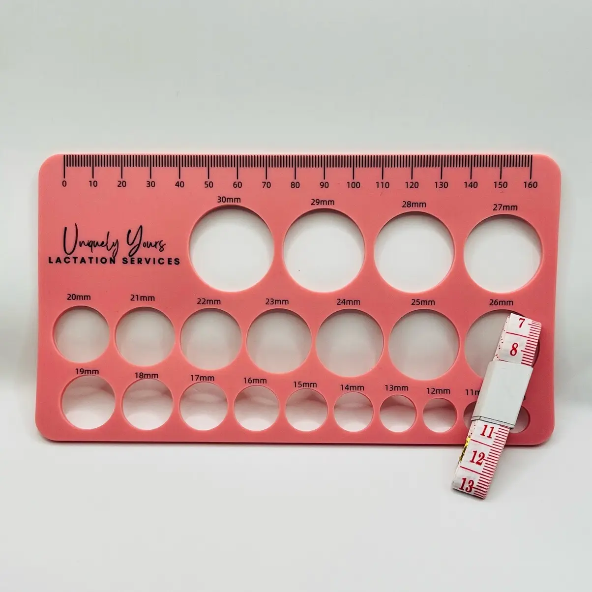Flange Sizing Silicone Nipple Ruler, Nipple Measuring Tool Flange Sizing Silicone Nipple Ruler, Nipple Measuring Tool