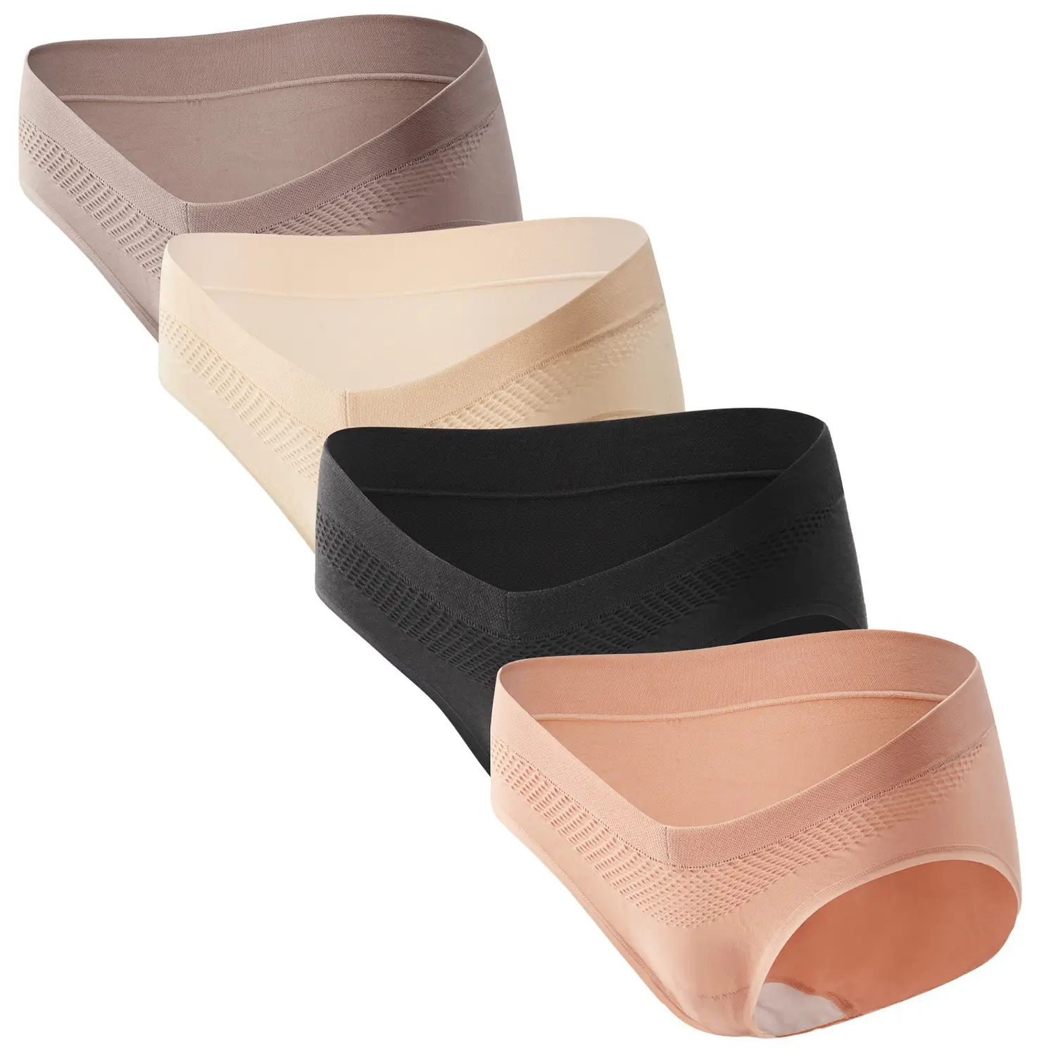 Momcozy Maternity Underwear Seamless, Pregnancy Postpartum Panties Under Bump Maternity Underwear Cotton maternity undies