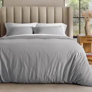 Bare Home Organic Cotton Jersey Duvet Cover & Sham Set