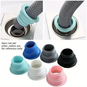 Sealing rings for sewer odor prevention, sealing plugs for washing machine drainage, sealing plugs for kitchen covers (suitable for sinks), essential household items, Drain protector, Bathroom Drain Stopper