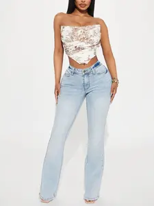 Lost Without You Soft Stretch Bootcut Jeans - Light Wash