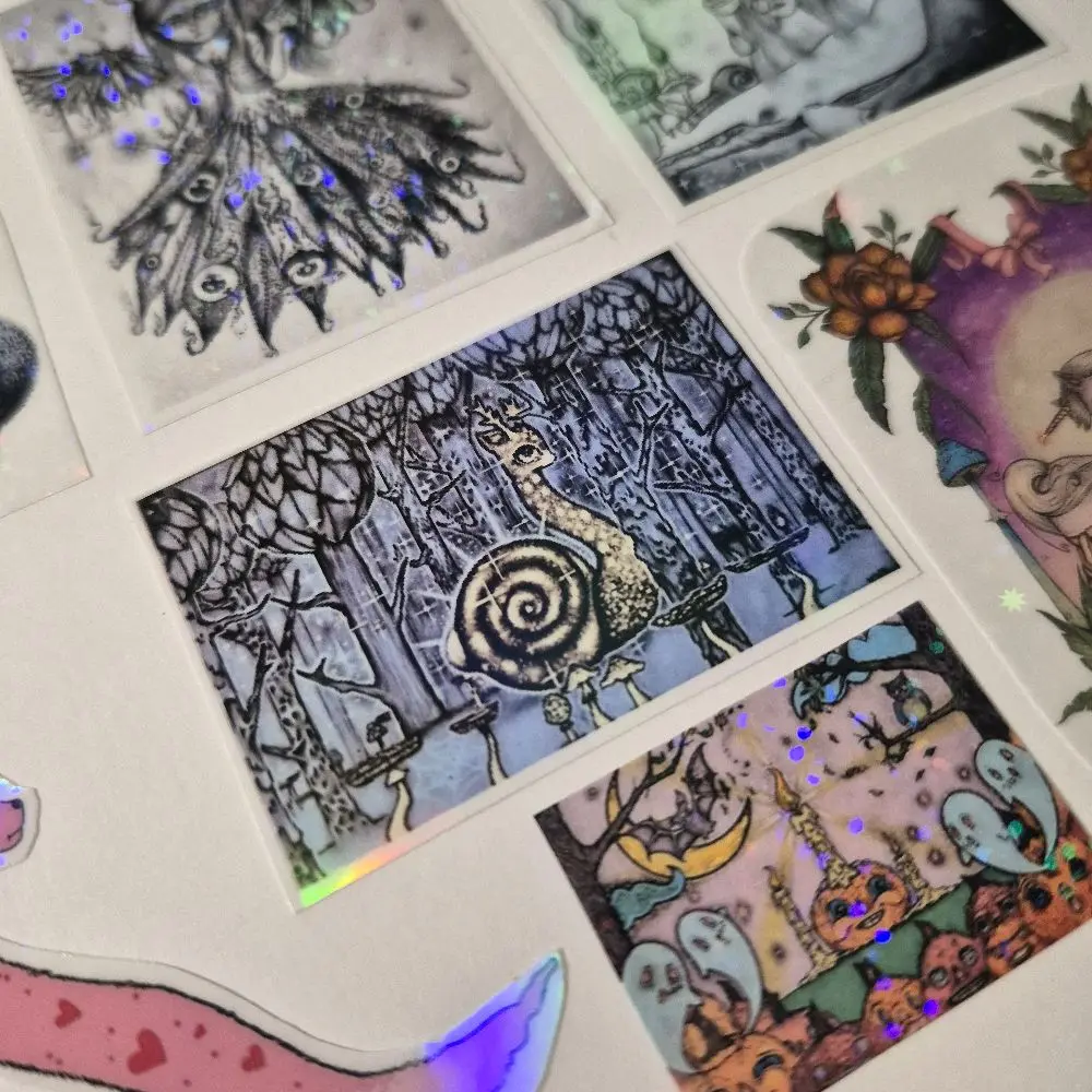 Wendi Land Art Stickers, Decorative Waterproof Vinyl Stickers for Laptops, Water Bottles