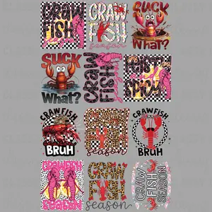 Crawfish Season- 30x48 - PREMADE GANG SHEET