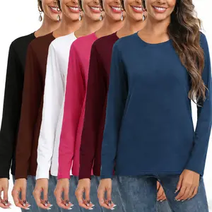 【Limited time deal】Women's Loose Fit Long Sleeve Crewneck Tops - Basic Casual Shirts for Layering 【Limited time deal】Women's Loose Fit Long Sleeve Crewneck Tops - Basic Casual Shirts for Layering