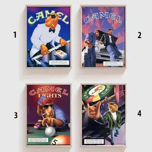 Camel Poster Vintage Poster Joe'S Camel Retro Art SmokingGG Poster NO FRAME