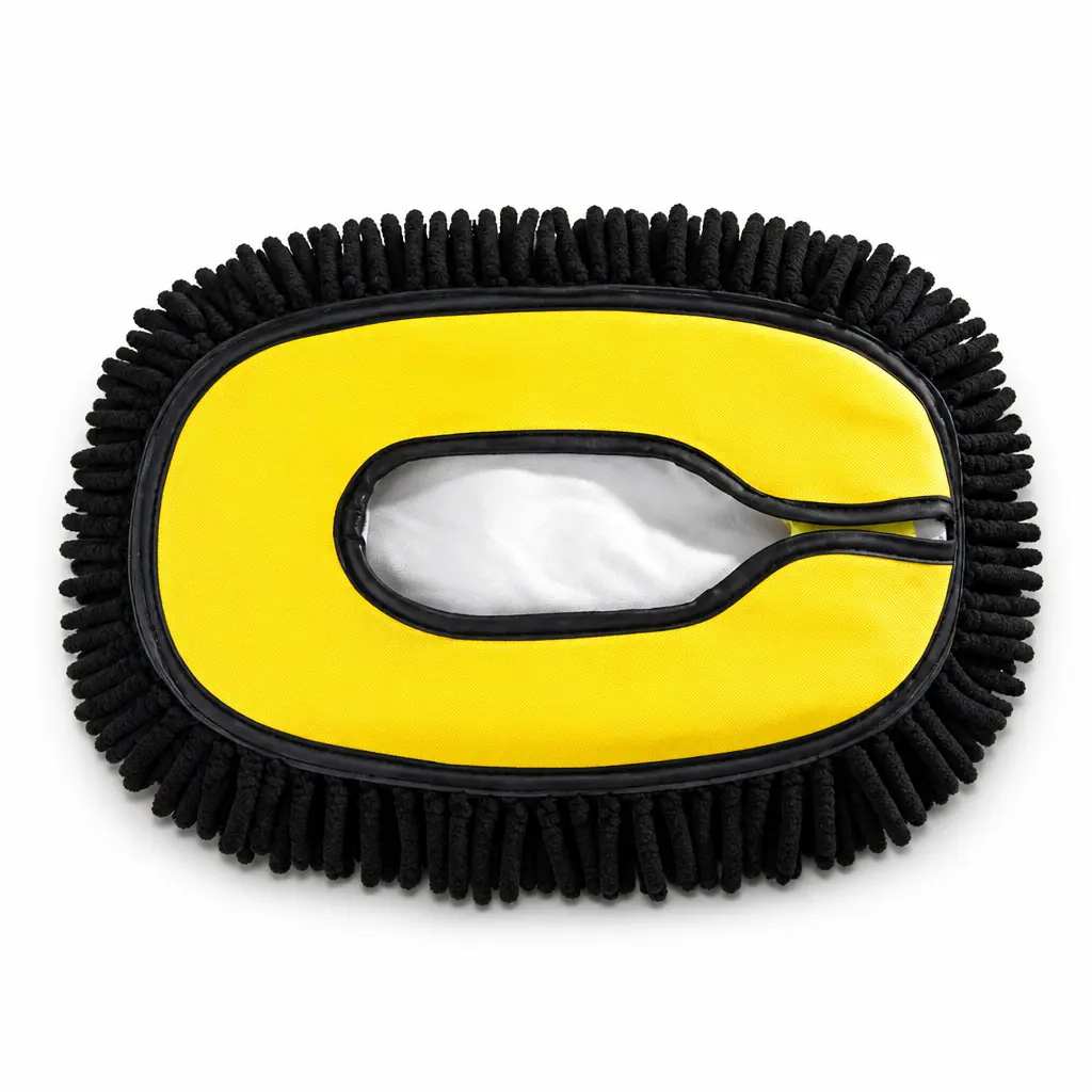 Scratch-Free Microfiber Car Wash Mop Head Replacement - Ultra Soft Chenille Wash Mitt for Professional Detailing, Safe for All Paint Finishes