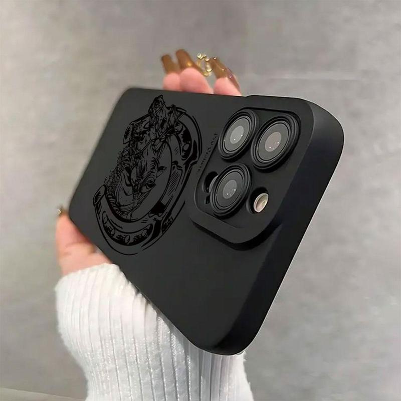 for iPhone 17 ProMax Horse Pattern Phone Case, Decorative Phone Protector Cover, Phone Accessories Compatible with iPhone 11 12 13 14 15 Pro Max 15 Plus 16 16 Pro Max, Casing