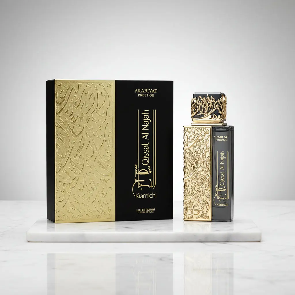 Arabiyat Qissat Al Najah Kiamichi EDP for Men, a Woody Arabian Perfume with Mystical Oud, Frankincense & Lavender Notes in a 3.4 fl oz Bottle, Arabian Perfumes, Youth, Exotic Floral Core, Oriental Mystique, Lavender Mix, Sweet Perfume Men's Fragrance