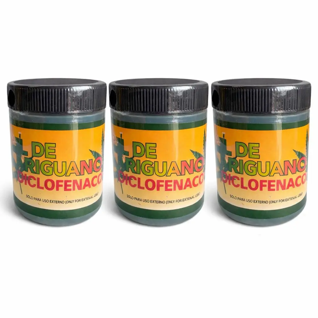 3 Pack Mariguanol con Diclo Extra Fuerte Herbal Gel 125 g