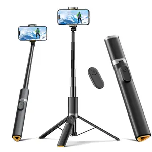 60.39" Phone Tripod, Tripod for iPhone & Portable Selfie Stick Tripod with Remote, Phone Tripod Stand for Video Recording, Travel Tripod for Cell Phone Tripod Stabilizer Compatible with iPhone 16/15/14/13/Android