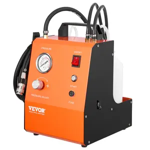 【FathersDayGift】VEVOR Electric Brake Bleeder Kit, Professional 110V Brake Master Cylinder Bleeder Kit with Pressure Gauge & Built-In Air Pump, Versatile Brake Bleeder Adapter Set for Both DC & AC PowerSummervibes