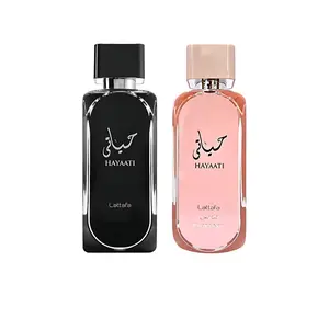 Lattafa Exotic Fragrances Multi-Pack, 2-Piece UAE Alcohol-Base Set - Hayaati + Hayaati Florence, 100 ml Each, Daily Use Scent