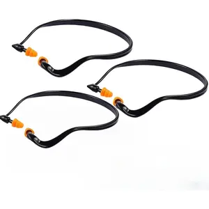 3-Pack Banded Earplugs for Shooting, 29dB NRR Noise Cancelling for Sleep/Work/Concerts - Reusable Silicone Ear Plugs for Hearing Protection, Swimming & Construction (Lightweight, Non-Slip Design)