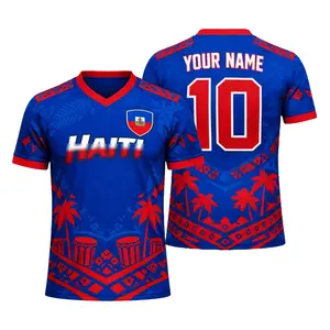 Haiti Football Fan Jersey, Haiti National Team Inspired Graphic Jersey, Haiti Flag Soccer Supporter Jersey, Caribbean Streetwear Football Jersey, Haiti Soccer Fan Graphic Tee, Retro Haiti Football Shirt, Island Culture Soccer Jersey