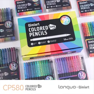 3.0mm Thick Core Eco-Friendly Press-Action Colored Pencils, 12/96 Colors Set, Ideal Gift for Drawing Lovers and Artists, Perfect for Sketching and Coloring
