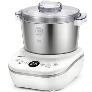 AIZIYO DoughChief | 7 QT Dough mixer with Ferment Function | 304 Stainless Steel Bowl | Removeable lid | Dough mixer with face-up Touch Panel | Electric Dough Proofing Box for Pizza & Bread