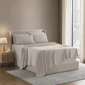 Nestl Extra Deep Pocket Sheets Set – 6-Piece Soft Microfiber Bedding, Wrinkle & Fade Resistant, Fits 18-24 Inch Mattresses