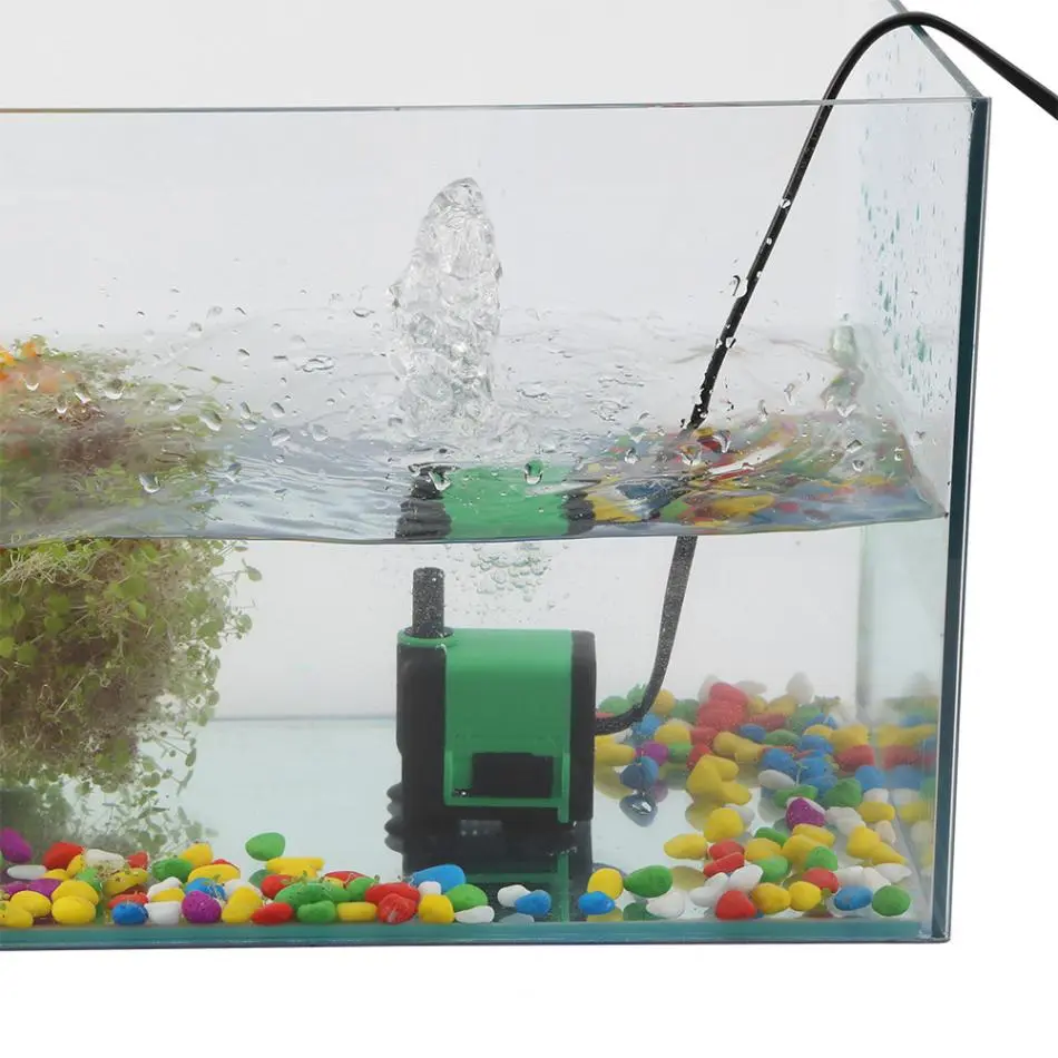 Submersible Fish Tank Water Pump - Mini Quiet Fountain Aerator