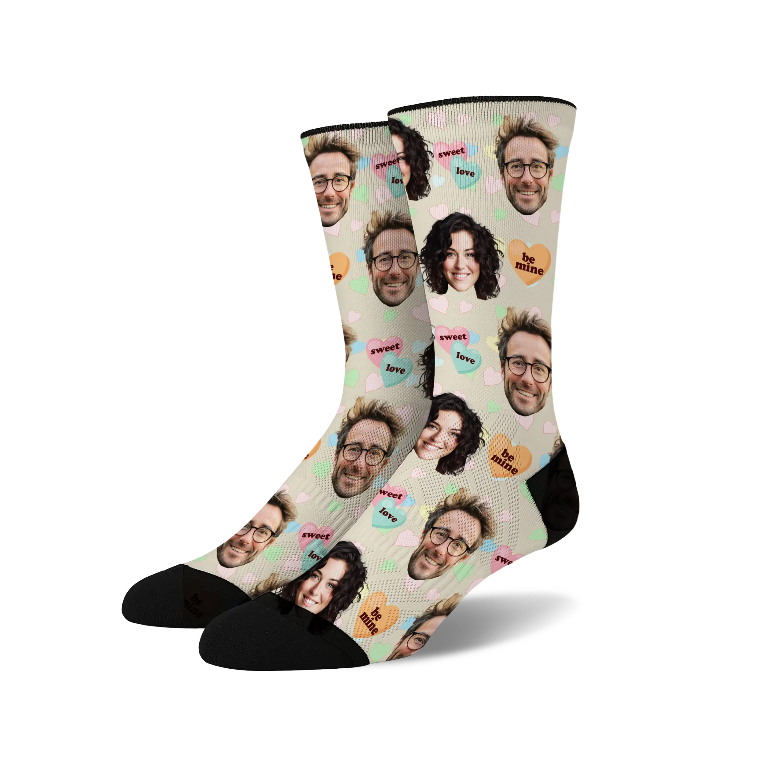 Custom Face Socks -  Sweet Heart