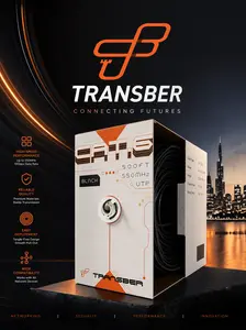 Transber 500ft CAT6 Ethernet Cable 10Gbps 550Mhz