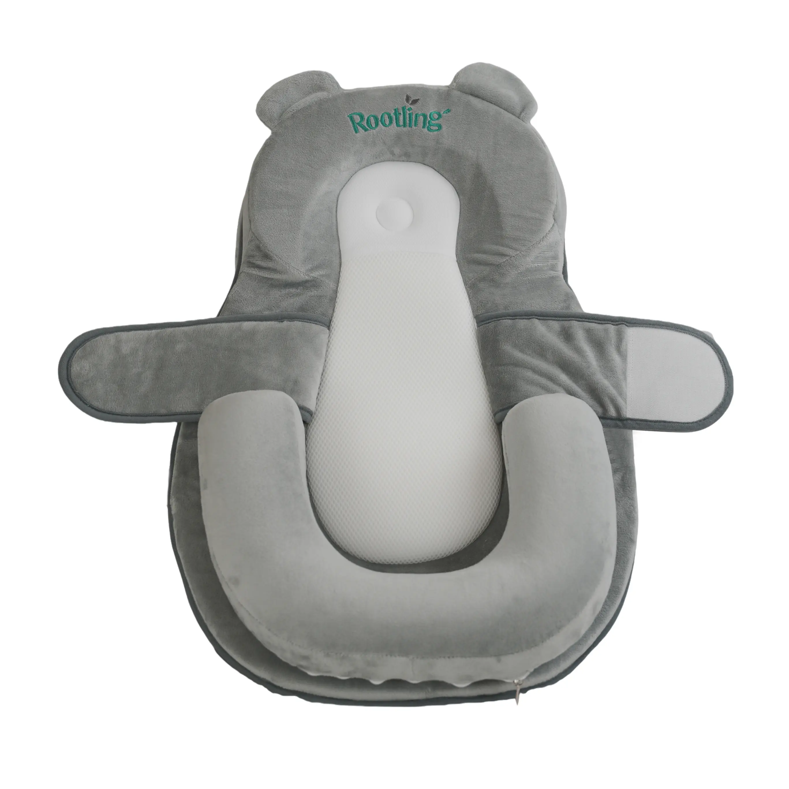 Nursing Chair for Breastfeeding - Baby Nursing Chair with Ergonomic Hands-Free Inclined Seat, 10° Angle Support, Detachable Wedge Cushion, Adjustable Footrest, Breathable Mesh, Portable Design