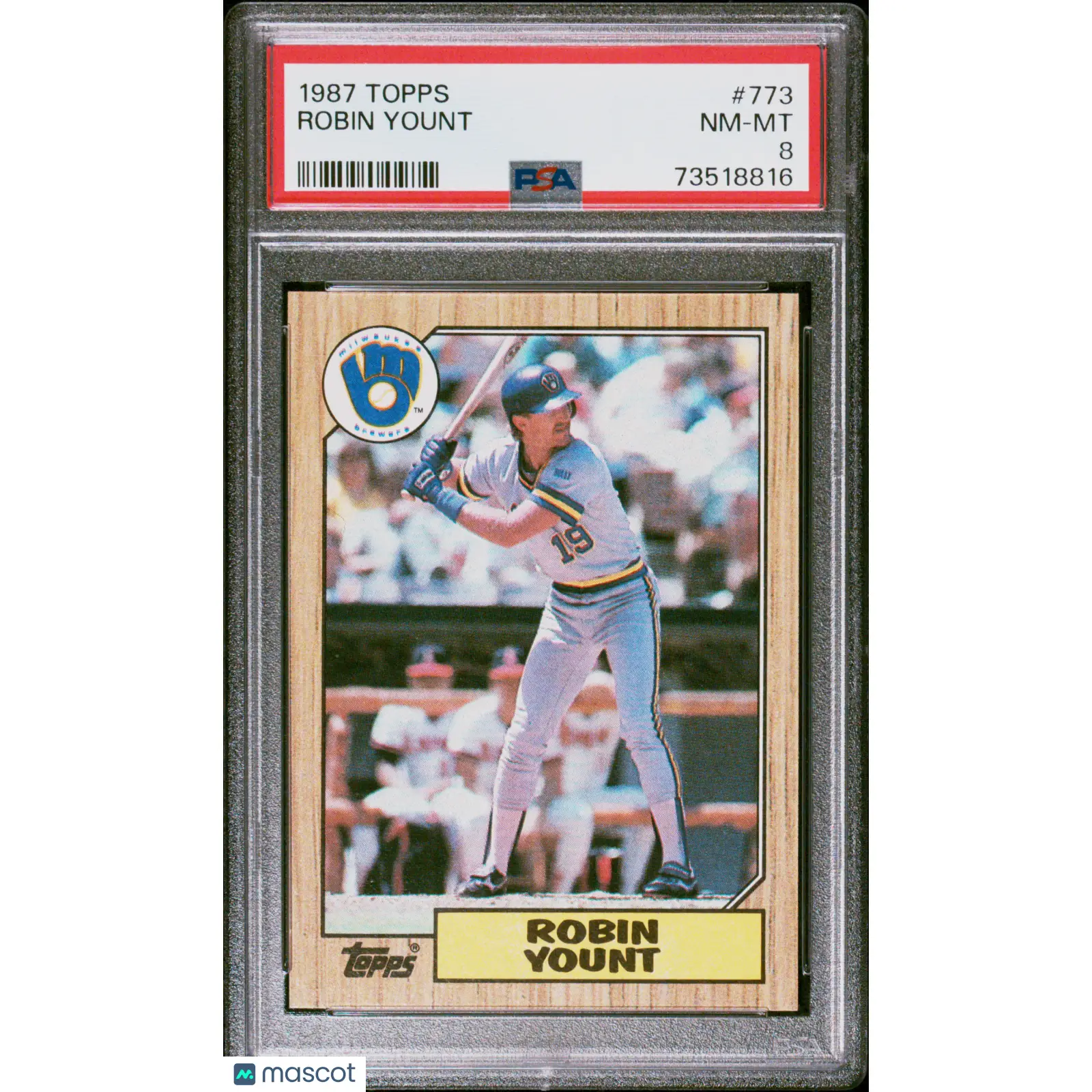 Robin Yount PSA 1987 Topps Baseball #773 8 73518816