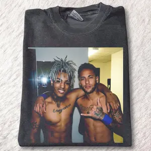 Vintage Neymar & XXXTENTACION Graphic Tee - Funny Music Merch - Rap Legend Memorial Shirt - XxxTentacion Shirt - Rip - XxxTentacion Merch - Gift T-shirt - Gift for Fans of XXXTentacion - Top Menswear Womenwear Streetwear
