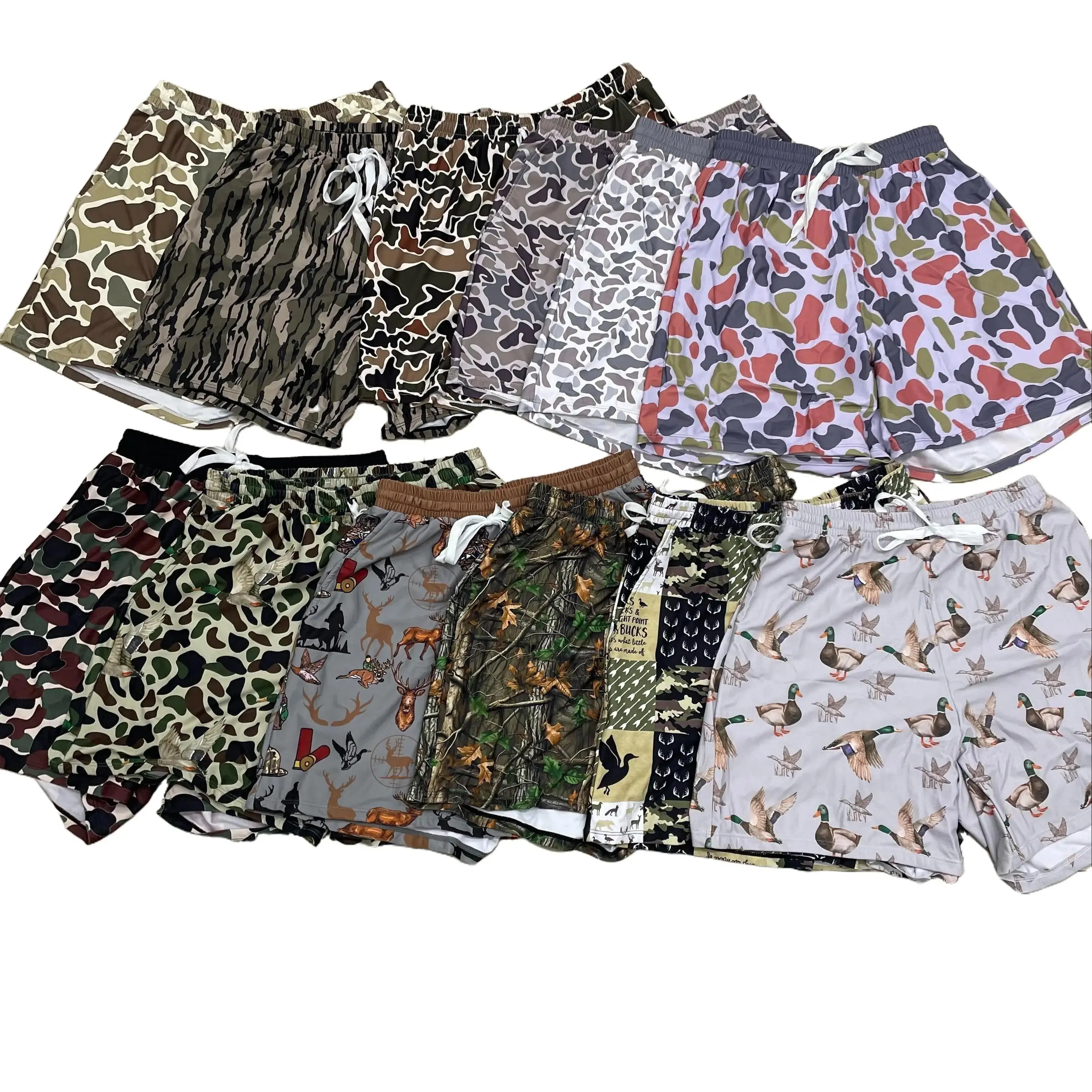 Men's Camouflage Pattern Swim Trunks, Summer Beach Wear Board Shorts for Swimming, Surfing, and Vacation, Swimmingtrunks, Swimwear Shorts