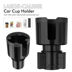 Car Cup Holder Expansion Adapter, Universal Car Drink Rack, Fits Water Bottles, Mugs, Cans, Expandable Base, Vehicle Beverage Stand