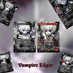 MTG Proxy 100+ Card Commander Deck Vampire Tribal Gothic Blood Aristocrats Mardu Eternal Night Legion Swarm Life Drain Sacrifice Synergy Aggro Ready to Play Magic Style Deck Perfect Gift for Collectors Vampire Fans and EDH Players