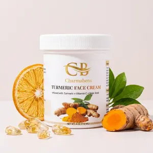 Charmabens Turmeric Face Cream – Hydrating & Smoothing Facial Moisturizer | Soft & Radiant Skin (4oz)