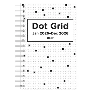 Franklin Planner Dot Grid One Page Per Day Wire-bound Planner Classic Jan 2026 - Dec 2026