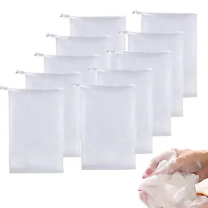 10 Pcs Soap Mesh bag,Soap Exfoliating Bag Soap Saver Bag,Mesh Soap Bags for Soap Bars Bath Personal