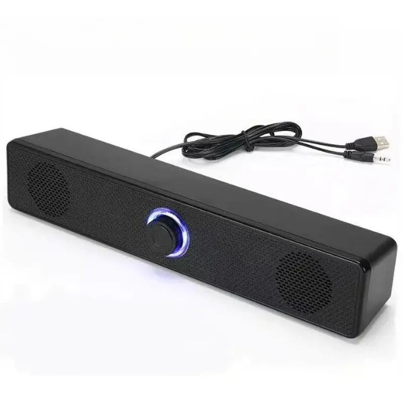 Elysian Dual Acapella Durable Portable Plastic Soundbar - Mini Wireless Powerful Bass Audio Speakers with Subwoofer, Bluetooth 3511 Surround 3D Stereo, USB-Powered, 3.5mm Compatible, for HP Laptops, Yes to Easy Connectivity, With Bluetooth 3511