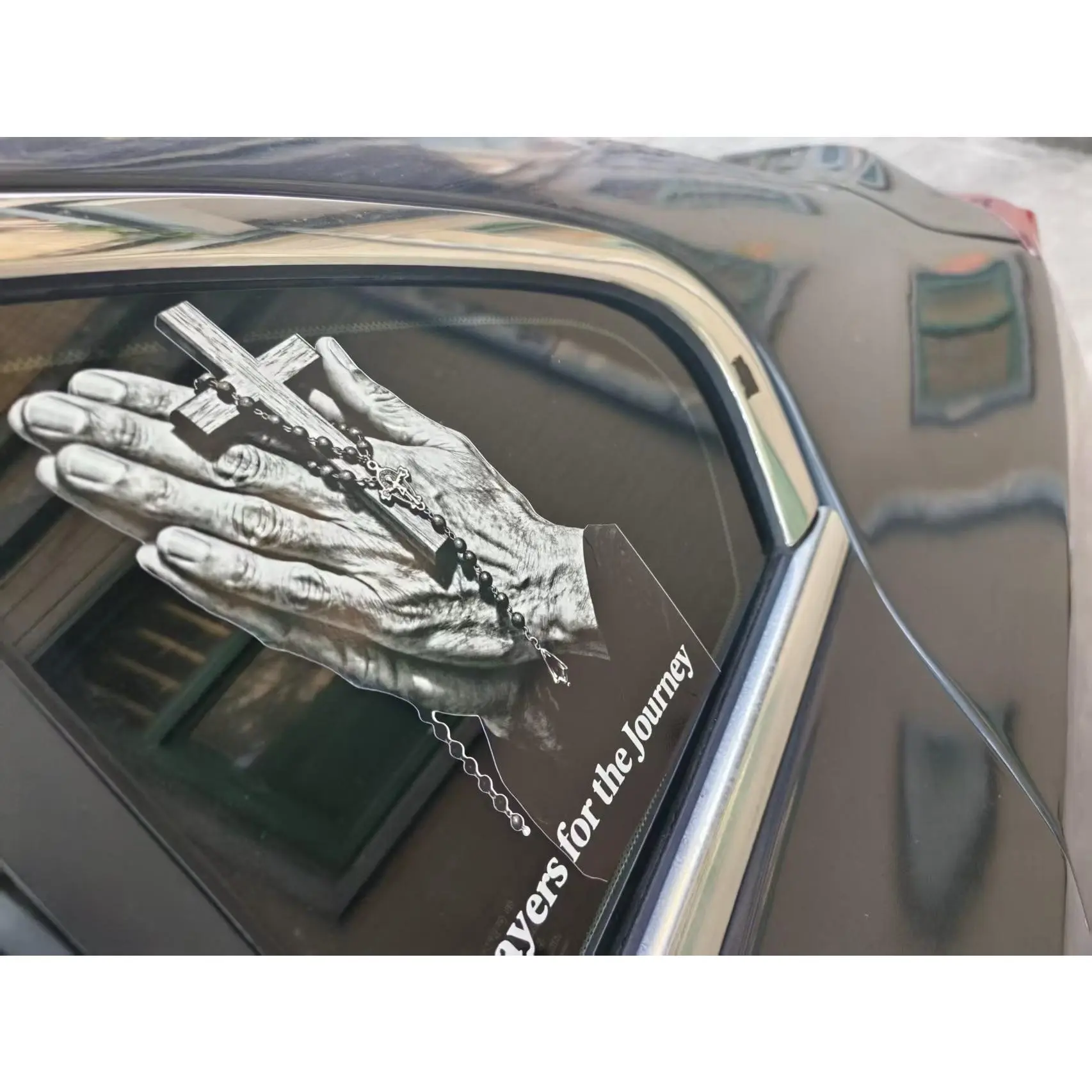 2-Piece Peace-Symbolizing Eco-Friendly Small Stickers - Personalized Pattern, Water Resistant, Easy Apply, Daily Commuting Automotive Motorcycle Exterior Decor, Brings Blessings Vehicle Accessories