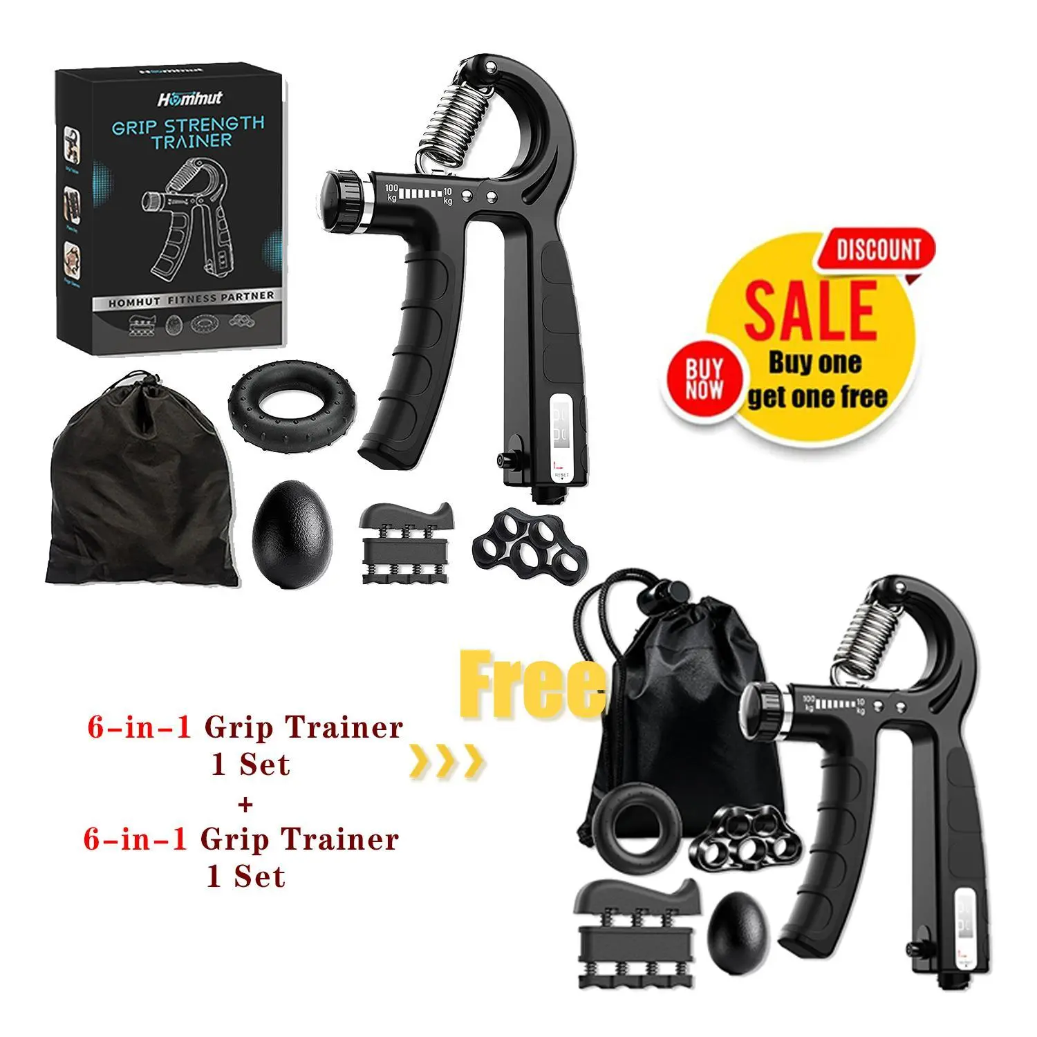 Hand Grip Strengthener Kit*2