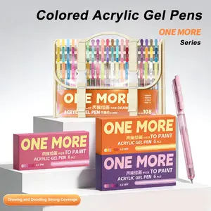 Acrylic Pen Colorful 0.8mm Neutral Ink Drawing Nail Art Student Marking Pens, Ideal for Artists & Beginners, Durable Writing Tools, Acrylic Drawing Markers, Art Supplies
