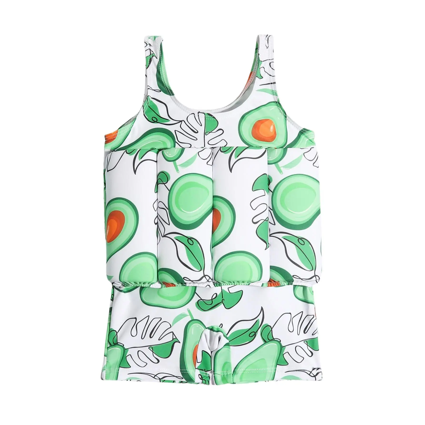 Baby and toddler floating swimsuit, with adjustable buoyancy buoyancy suit, slim fit one-piece swim vest, one-piece floating swimsuit