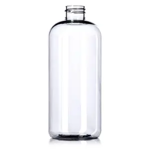 16 oz Clear Plastic with pump Empty Bottle