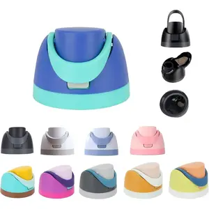 Freesip replacement cap, BPA free, one click water bottle top compatible with Owala cup 16oz 24oz 32oz 40oz, leak proof replacement cap (blue)
