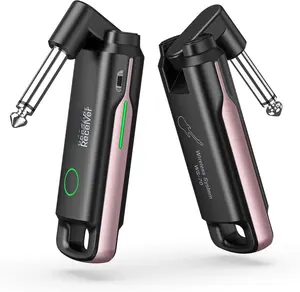Guitar System UHF  Guitar Transmitter Receiver Rechargeable Audio  Transmitter and Receiver with 70 Channels  for Bass Electric Instruments()