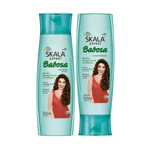 Skala Aloe Vera Shampoo & Conditioner 2ABC Conditioning Cream for Curly Wavy Dry Frizzy Haircare Moisturizing Shea Comfort Cleansing with Panthenol