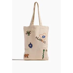 Maroc Library Tote in Ivory