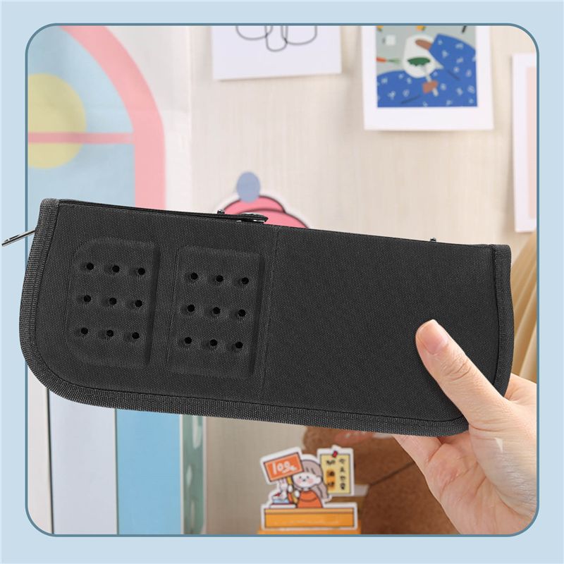 29Cm Artist Paint Brush Holder Zippered Brush Case for Oil Acrylic Watercolor Brush Breathable Painting Kit