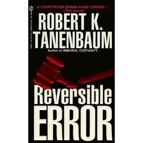 USED Book - Reversible Error by Robert K. Tanenbaum (Paperback) - english
