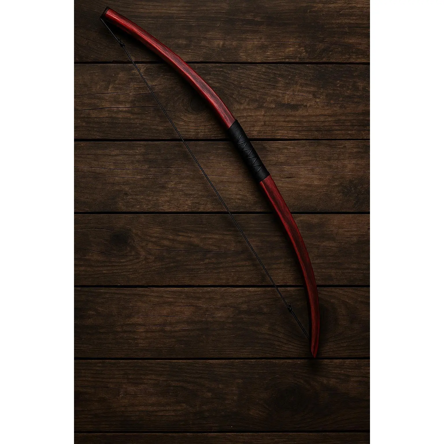 Dielast Longbow - Deep Red Finish