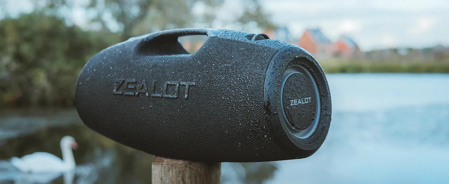 【 ZEALOTs S78 】 Bluetooth Speaker, 100W Wireless Outdoor Speaker with Subwoofer, IP67 Waterproof, RGB Ambient Light, PowerBank, Bluetooth 5.2 Camping, Beach, Gift DSP, Portable Mobile Power Supply, Supports 15 Hours Continuous Playback.
