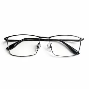 FIANPOR Pure Titanium Black Slim Frame Glasses