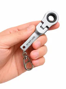 "Do Not Lose" 10MM Wrench Keychain Engraved Gag Gift for Mechanics Dads Coworkers Auto Shop Toys