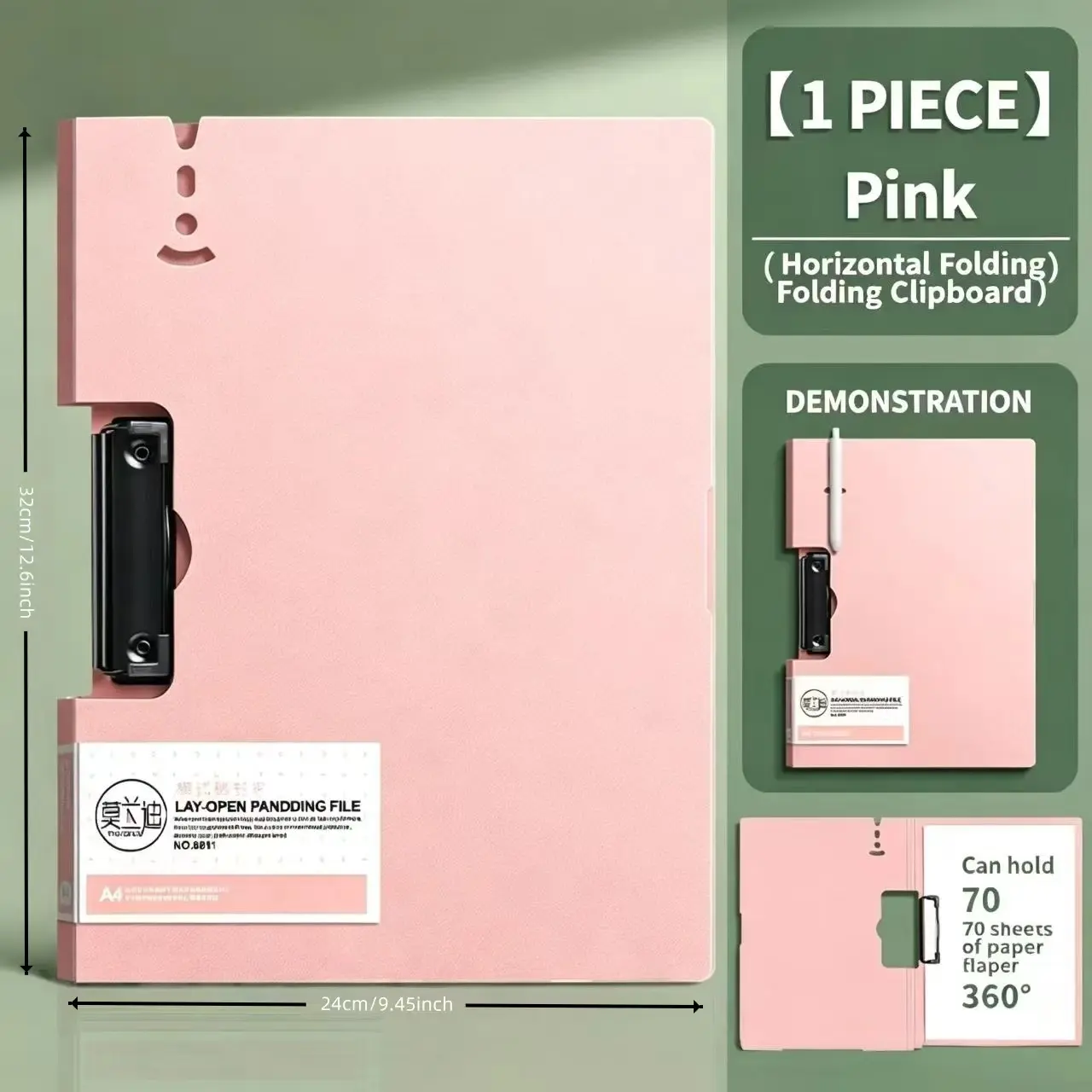 Pink horizontal clip